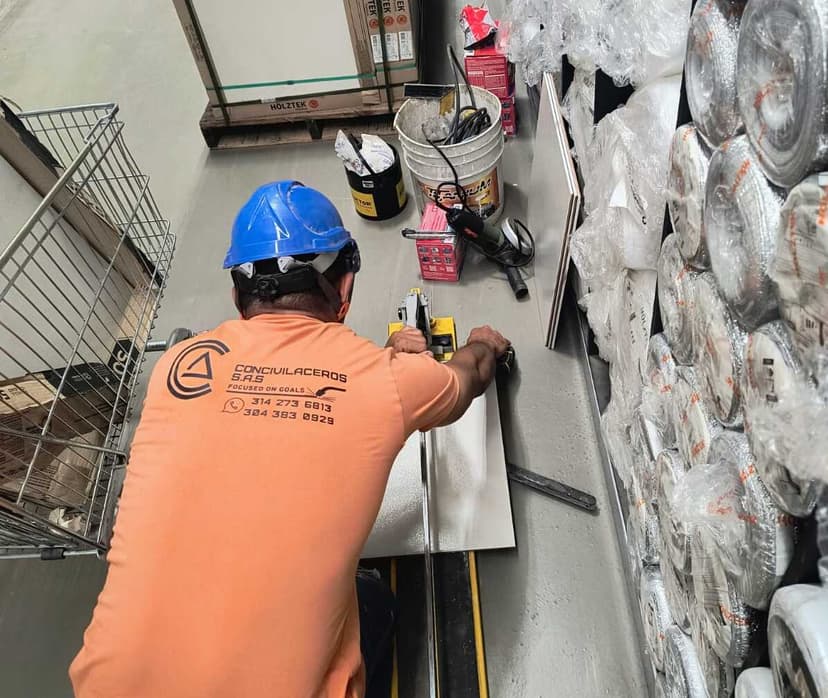 Trabajador de construcción profesional